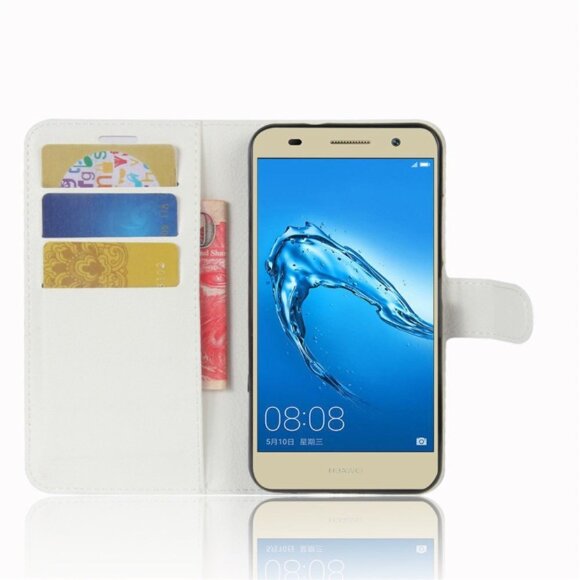 Чехол с визитницей для Huawei Y3 2017 (белый)