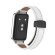 Кожаный ремешок с магнитной застежкой для Honor Band 9 (белый)