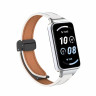 Кожаный ремешок с магнитной застежкой для Honor Band 9 (белый)