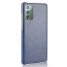 Кожаная накладка-чехол для Samsung Galaxy Note 20 (синий)