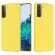 Силиконовый чехол Mobile Shell для Samsung Galaxy S21 (желтый)