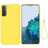 Силиконовый чехол Mobile Shell для Samsung Galaxy S21 (желтый)