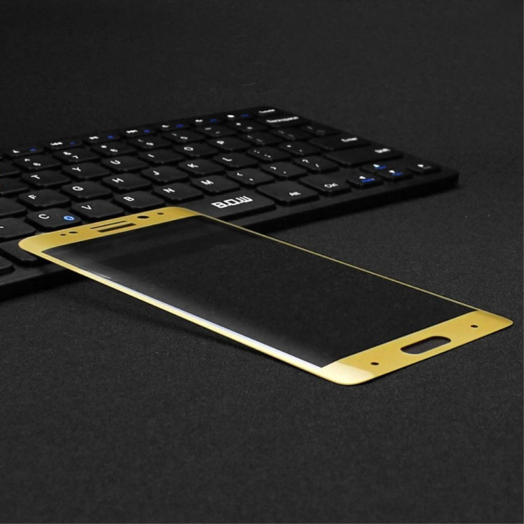 Защитное стекло 3D для Huawei Mate 9 Pro (золотой)