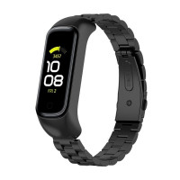 Стальной браслет для Samsung Galaxy Fit 2 SM-R220 (черный)