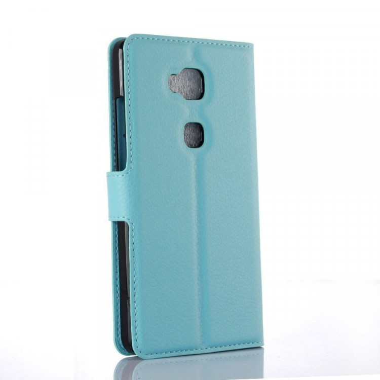 Чехол с визитницей для Huawei Honor 5X (голубой)