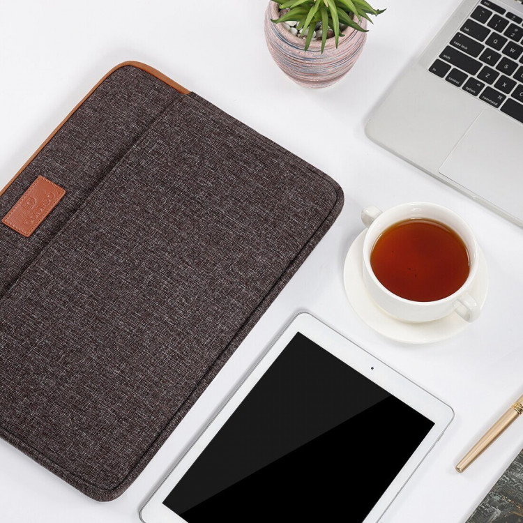 Тканевый чехол DOMISO для ноутбука и Macbook 13,3 дюйма (LP10 коричневый)