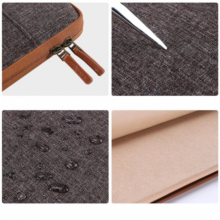 Тканевый чехол DOMISO для ноутбука и Macbook 13,3 дюйма (LP10 коричневый)