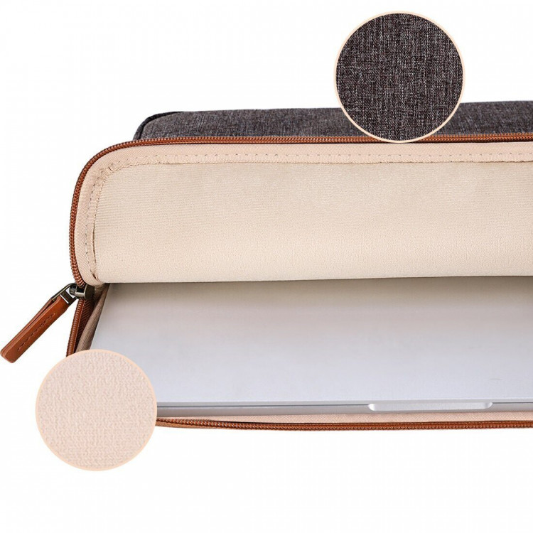 Тканевый чехол DOMISO для ноутбука и Macbook 13,3 дюйма (LP10 коричневый)