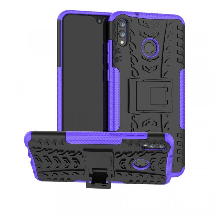 Чехол Hybrid Armor для Huawei Honor 8X Max (черный + фиолетовый)
