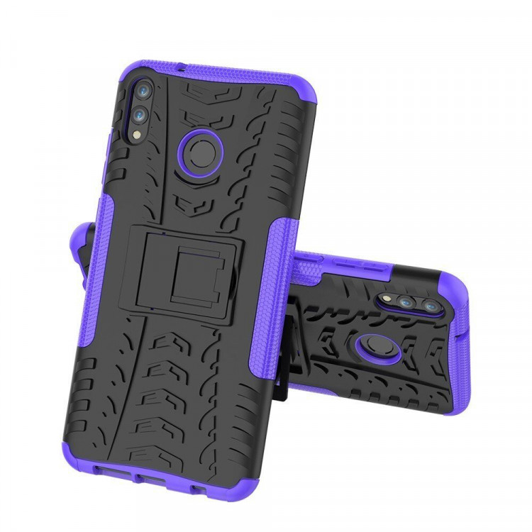 Чехол Hybrid Armor для Huawei Honor 8X Max (черный + фиолетовый)
