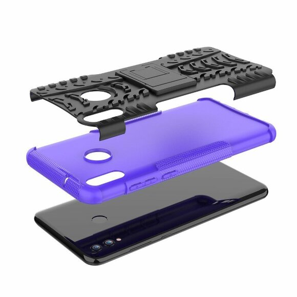 Чехол Hybrid Armor для Huawei Honor 8X Max (черный + фиолетовый) Чехол Hybrid Armor для Huawei Honor 8X Max (черный + фиолетовый)