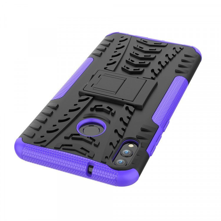 Чехол Hybrid Armor для Huawei Honor 8X Max (черный + фиолетовый)