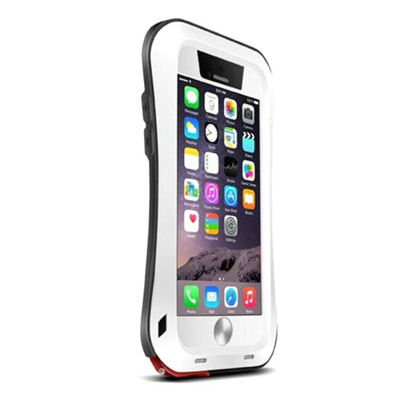 Гибридный чехол LOVE MEI для iPhone 6 Plus (белый)