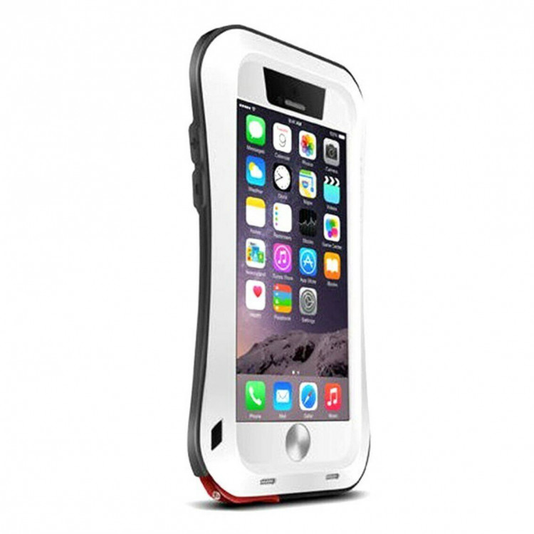 Гибридный чехол LOVE MEI для iPhone 6 Plus (белый)