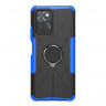 Чехол Armor Shockproof Ring Holder для Infinix Note 10 Pro (черный + голубой)