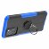 Чехол Armor Shockproof Ring Holder для Infinix Note 10 Pro (черный + голубой)