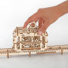Сборная модель 3D-Пазл Ugears Трамвай с рельсами