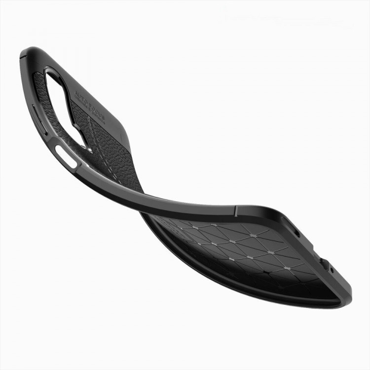 Чехол-накладка Litchi Grain для Huawei nova 6 (черный)