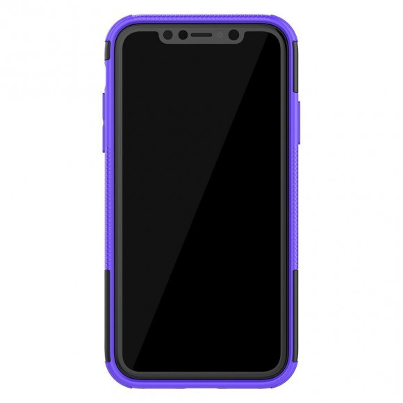 Чехол Hybrid Armor для iPhone 11 (черный + фиолетовый) Чехол Hybrid Armor для iPhone 11 (черный + фиолетовый)