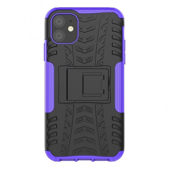 Чехол Hybrid Armor для iPhone 11 (черный + фиолетовый) Чехол Hybrid Armor для iPhone 11 (черный + фиолетовый)