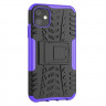 Чехол Hybrid Armor для iPhone 11 (черный + фиолетовый)