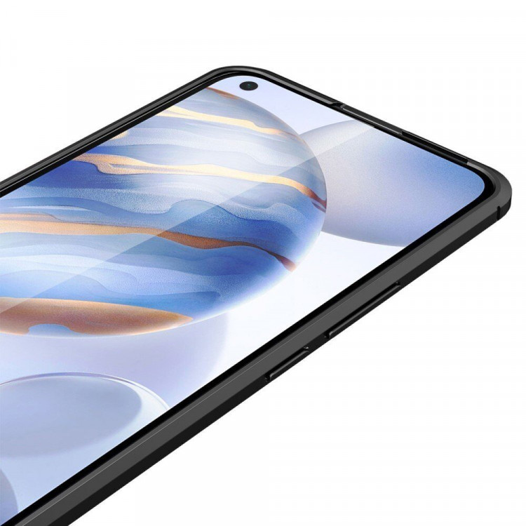 Чехол-накладка Litchi Grain для Honor 30 (черный)