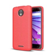 Чехол-накладка Litchi Grain для Motorola Moto C Plus (красный) Чехол-накладка Litchi Grain для Motorola Moto C Plus (красный)