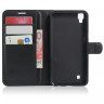 Чехол с визитницей для LG X Power K220DS  (черный)