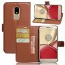 Чехол с визитницей для Motorola Moto M (коричневый)