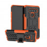 Чехол Hybrid Armor для LG V40 ThinQ (черный + оранжевый)