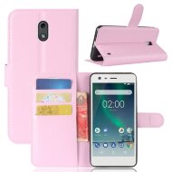 Чехол с визитницей для Nokia 2 (розовый) Чехол с визитницей для Nokia 2 (розовый)