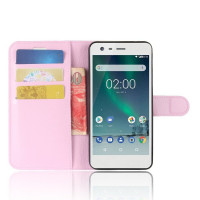 Чехол с визитницей для Nokia 2 (розовый)