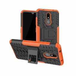 Чехол Hybrid Armor для Nokia 3.2 (черный + оранжевый)