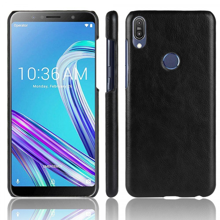 Чехол Litchi Texture для Asus Zenfone Max Pro (M1) ZB601KL / ZB602KL (черный)