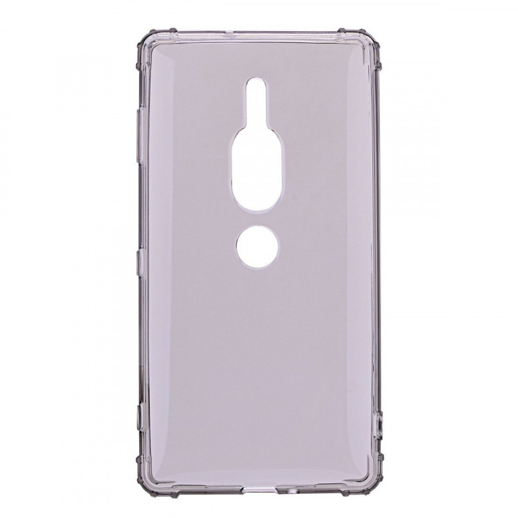 Силиконовый чехол с усиленными бортиками для Sony Xperia XZ2 Premium (черный)