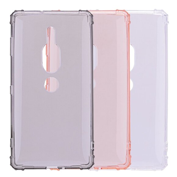 Силиконовый чехол с усиленными бортиками для Sony Xperia XZ2 Premium (черный) Силиконовый чехол с усиленными бортиками для Sony Xperia XZ2 Premium (черный)