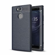 Чехол-накладка Litchi Grain для Sony Xperia XA2 (темно-синий) Чехол-накладка Litchi Grain для Sony Xperia XA2 (темно-синий)