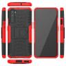 Чехол Hybrid Armor для OnePlus Nord (черный + красный)
