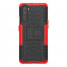 Чехол Hybrid Armor для OnePlus Nord (черный + красный)