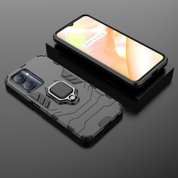 Чехол Armor Ring Holder для Realme C33 (черный) Чехол Armor Ring Holder для Realme C33 (черный)