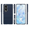 Чехол-накладка Carbon Fibre для Honor 80 Pro (темно-синий)