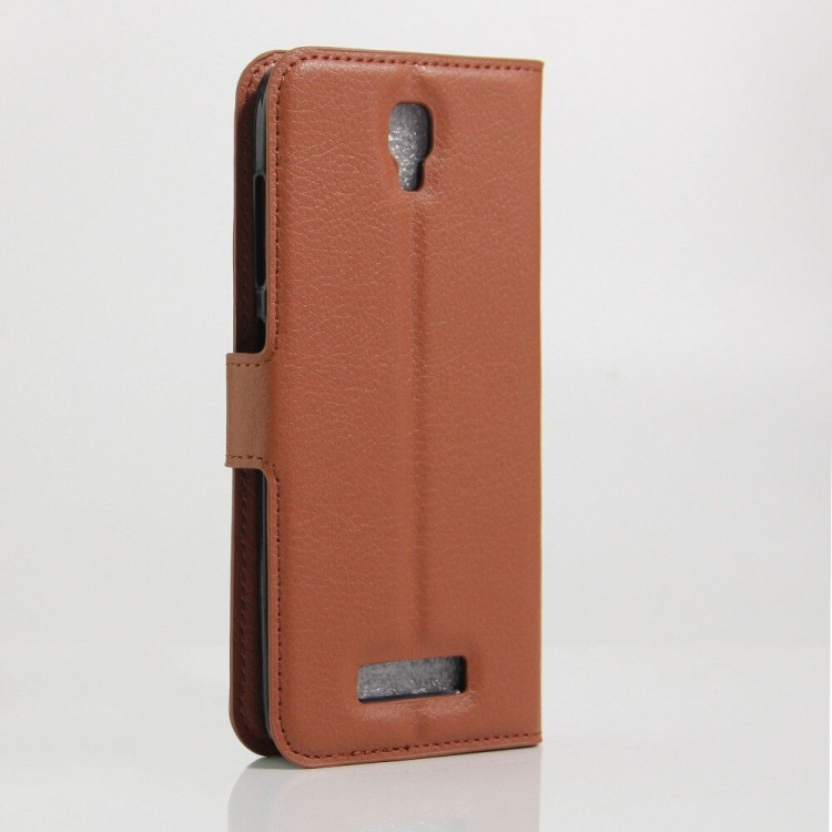 Чехол с визитницей для ZTE Blade L5 / L5 Plus (коричневый)