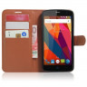 Чехол с визитницей для ZTE Blade L5 / L5 Plus (коричневый)