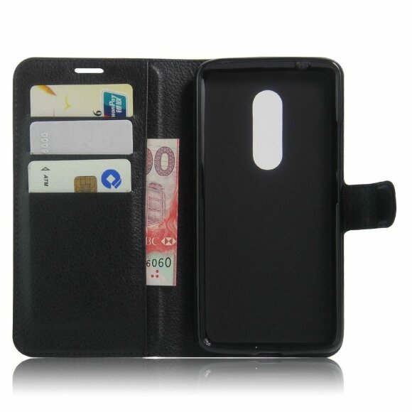 Чехол с визитницей для ZTE Axon 7 (черный) Чехол с визитницей для ZTE Axon 7 (черный)