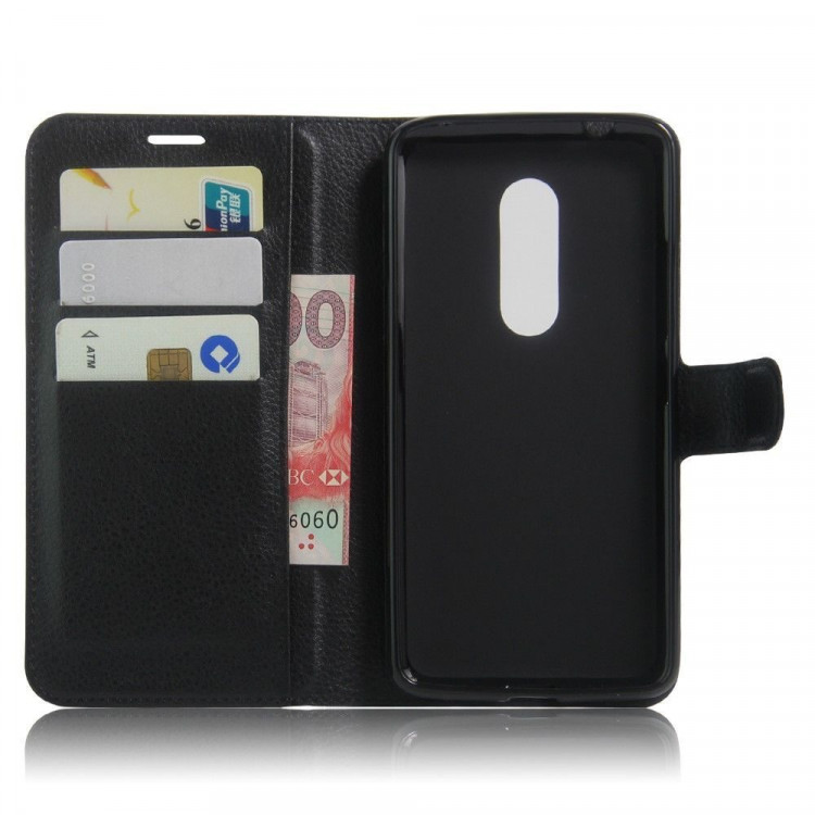 Чехол с визитницей для ZTE Axon 7 (черный)