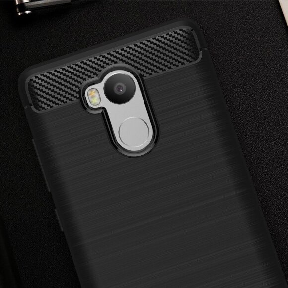 Чехол Carbon Fibre для Xiaomi Redmi 4 Pro / 4 Prime (серый)