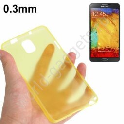 Тонкий чехол (0,3мм) для Samsung Galaxy Note 3 / N9000 (желтый)