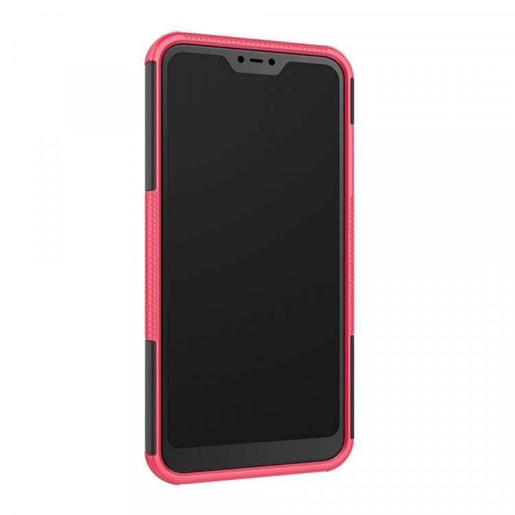 Чехол Hybrid Armor для Xiaomi Mi A2 Lite / Redmi 6 Pro (черный + розовый)