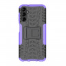 Чехол Hybrid Armor для Samsung Galaxy A14 (черный + фиолетовый)