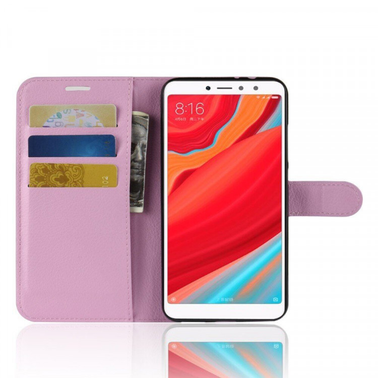 Чехол с визитницей для Xiaomi Redmi S2 (розовый)